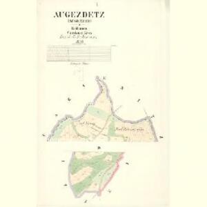 Augezdetz (Augezdec) - c8218-1-001 - Kaiserpflichtexemplar der Landkarten des stabilen Katasters