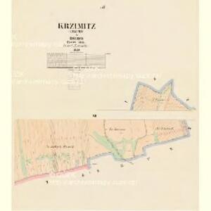 Krzimitz (Krzimic) - c3646-1-005 - Kaiserpflichtexemplar der Landkarten des stabilen Katasters