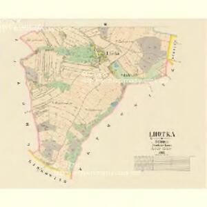 Lhotka - c3953-1-002 - Kaiserpflichtexemplar der Landkarten des stabilen Katasters