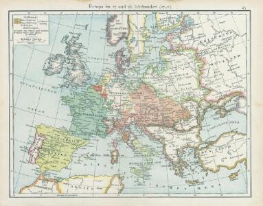 Europa im 17. und 18. Jahrhundert (1740)