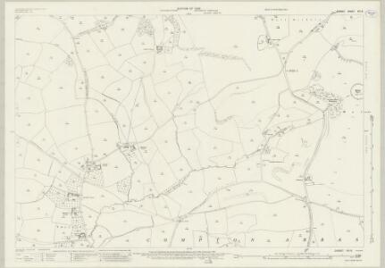 Dorset VIII.6 (includes: Compton Abbas; Melbury Abbas) - 25 Inch Map