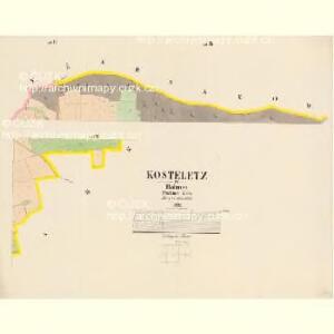 Kosteletz - c3378-1-006 - Kaiserpflichtexemplar der Landkarten des stabilen Katasters