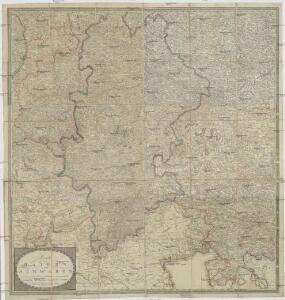 Karte von Baiern und Schwaben mit einem grossen Theil von Böhmen, Österreich, Salzburg, Steyermark, Kärnten und Krein