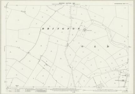 Huntingdonshire XII.15 (includes: Brington and Molesworth; Old Weston) - 25 Inch Map