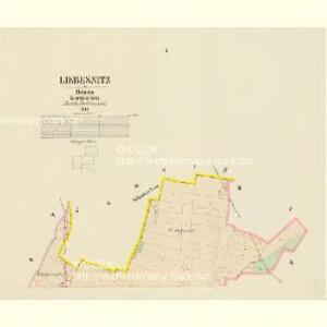 Liebesnitz - c3994-1-001 - Kaiserpflichtexemplar der Landkarten des stabilen Katasters
