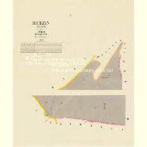 Bierzin (Biřin) - c0207-1-001 - Kaiserpflichtexemplar der Landkarten des stabilen Katasters