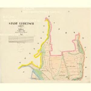 Ledetsch (Lecz) - c3846-1-001 - Kaiserpflichtexemplar der Landkarten des stabilen Katasters
