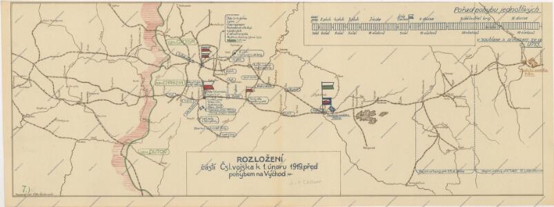Schema historických momentů československ. vojenských operací na Sibiři 1918-1919