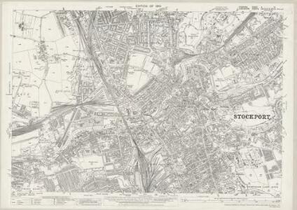 Cheshire X.15 (includes: Stockport) - 25 Inch Map
