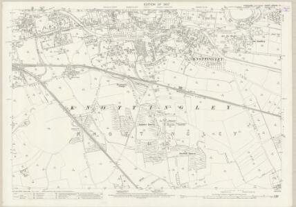 Yorkshire CCXXXV.14 (includes: Beal Or Beaghall; Byram Cum Sutton; Criding Stubbs; Knottingley) - 25 Inch Map