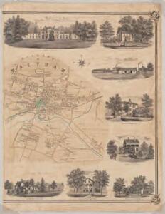 Map of the town of Waltham, Middlesex County, Mass : Village