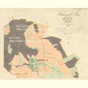 Hlubocki - m0721-1-001 - Kaiserpflichtexemplar der Landkarten des stabilen Katasters
