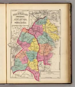 Topographical atlas of Maryland: counties of Anne Arundel and Prince George.
