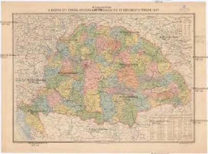 A Magyar szt. korona országainak közigazgatási és közlekedési térképe