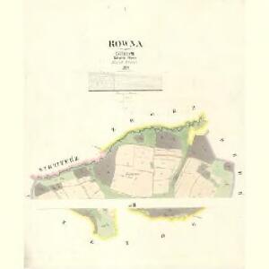 Rowna - c8404-1-001 - Kaiserpflichtexemplar der Landkarten des stabilen Katasters