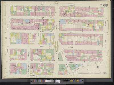 Manhattan, V. 3, Double Page Plate No. 63 [Map bounded by W. 17th St., 8th Ave., Little 12th St., 10th Ave.]
