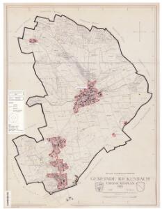 Rickenbach: Definition der Siedlungen für die eidgenössische Volkszählung am 01.12.1970; Siedlungskarte