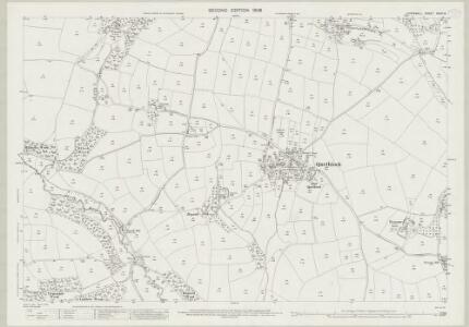 Cornwall XXXVI.8 (includes: Menheniot; Quethiock) - 25 Inch Map