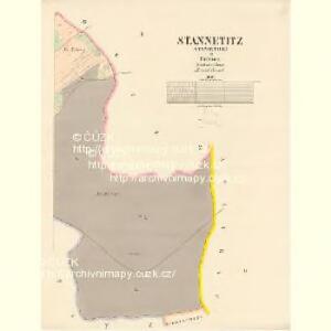 Stannetitz (Stanietice) - c7221-1-002 - Kaiserpflichtexemplar der Landkarten des stabilen Katasters
