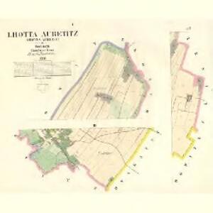 Lhotta Auřetitz (Lhotta Auřetic) - c8193-1-001 - Kaiserpflichtexemplar der Landkarten des stabilen Katasters