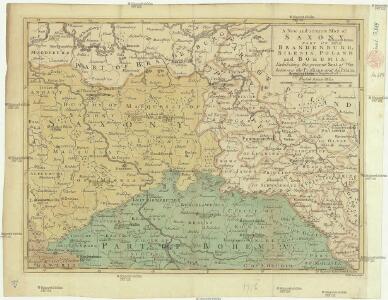 A new and accurate map of Saxony, part of Brandenburg, Silesia, Poland and Bohemia