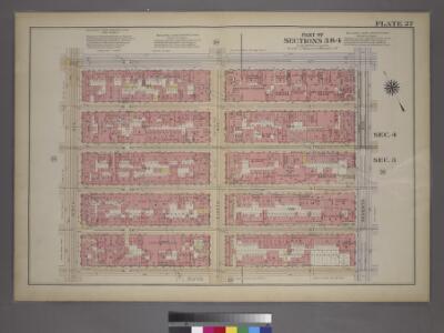 Plate 27, Part of Sections 3&4: [Bounded by W. 42nd Street, Seventh Avenue, W. 37th Street and Ninth Avenue.]
