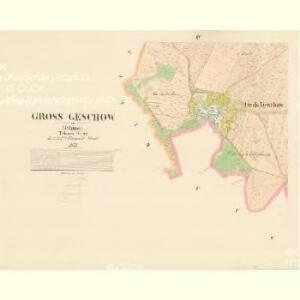 Gross Geschov - c8452-1-004 - Kaiserpflichtexemplar der Landkarten des stabilen Katasters