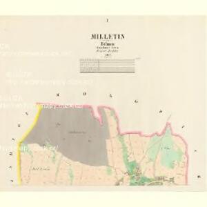 Milletin - c4657-1-001 - Kaiserpflichtexemplar der Landkarten des stabilen Katasters