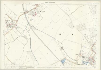 Cambridgeshire XL.1 (includes: Cottenham; Histon; Oakington; Westwick) - 25 Inch Map