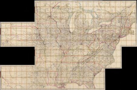 Composite: Railroad Map of the United States.