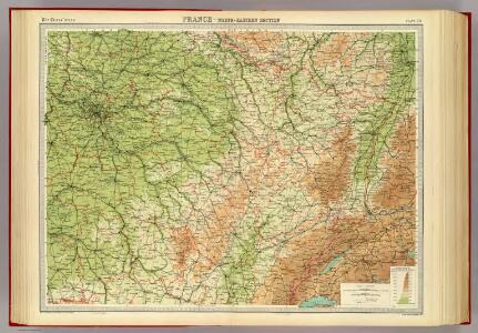 France - north-eastern section, environs of Paris.