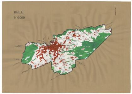 Rüti: Definition der Siedlungen für die eidgenössische Volkszählung am 01.12.1950; Siedlungskarte