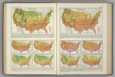 Monthly Temperature Maps:  March.  April.  Atlas of American Agriculture.