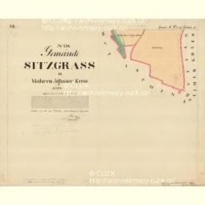 Sitzgrass - m0332-1-007 - Kaiserpflichtexemplar der Landkarten des stabilen Katasters