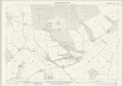 Herefordshire XXV.2 (includes: Almeley; Kinnersley; Norton Canon; Sarnesfield; Weobley) - 25 Inch Map