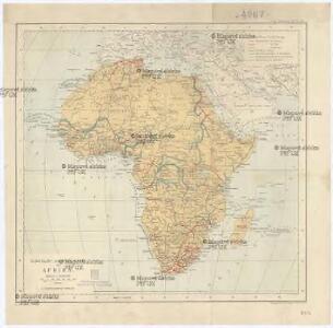 Eisenbahn- und Wege-Karte von Afrika
