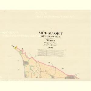 Mürau Ort (Murow Dedina) - m1815-1-001 - Kaiserpflichtexemplar der Landkarten des stabilen Katasters