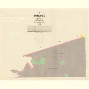 Kolwin - c3295-1-001 - Kaiserpflichtexemplar der Landkarten des stabilen Katasters