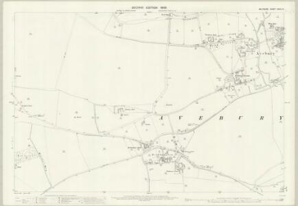 Wiltshire XXVIII.9 (includes: Avebury; Cherhill) - 25 Inch Map