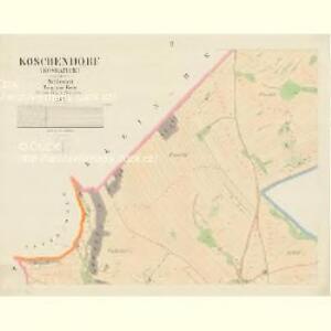 Koschendorf (Kossatice) - m1296-1-002 - Kaiserpflichtexemplar der Landkarten des stabilen Katasters