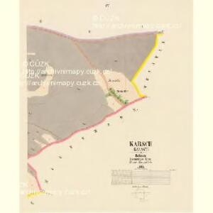 Karsch (Karasy) - c3048-1-003 - Kaiserpflichtexemplar der Landkarten des stabilen Katasters