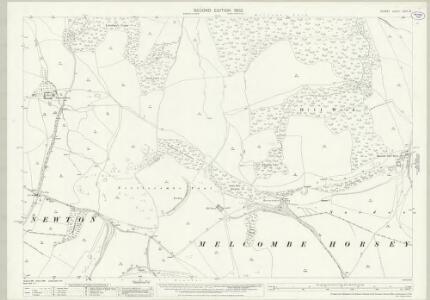 Dorset XXIII.13 (includes: Cheselbourne; Hilton; Melcombe Horsey; Piddletrenthide) - 25 Inch Map