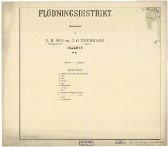 Spesielle kart 58-5: Kart over Drammenselvens Flødningsdistrikt