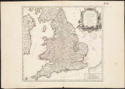 Le Royaume d'Angleterre , divisé selon les sept Royaumes, ou Heptarchie des Saxons, avec la Principauté de Galles, et subdivisé en shires ou comtés