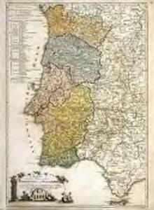 Karte von den Königreichen Portugal und Algarbien