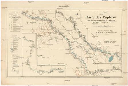 Karte des Euphrat von Dscherablus bis Felludscha Karte des Euphrat von Dscherablus bis Felludscha