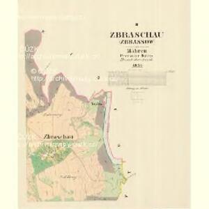 Zbraschau (Zbrassow) - m3090-2-002 - Kaiserpflichtexemplar der Landkarten des stabilen Katasters