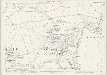Somerset LXXV.5 (includes: Compton Pauncefoot; North Cadbury; South Cadbury) - 25 Inch Map