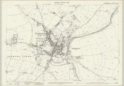 Wiltshire III.13 (includes: Long Newnton; Tetbury Upton; Tetbury) - 25 Inch Map
