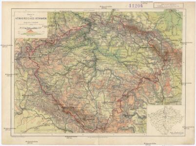 Karte des Königreiches Böhmen